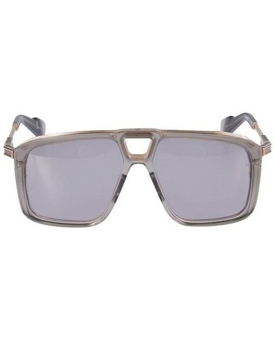 Jacques Marie Mage Square-frame Sunglasses - Grey
