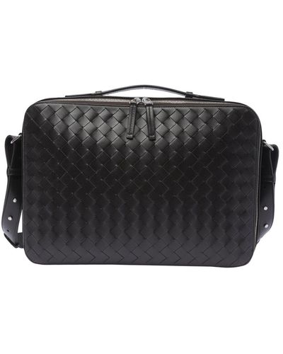 Bottega Veneta Getaway Slim Briefcase - Black