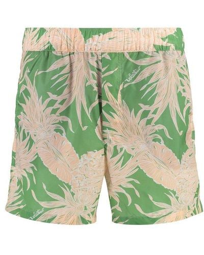 Valentino Pineapple Print Swim Shorts - Green