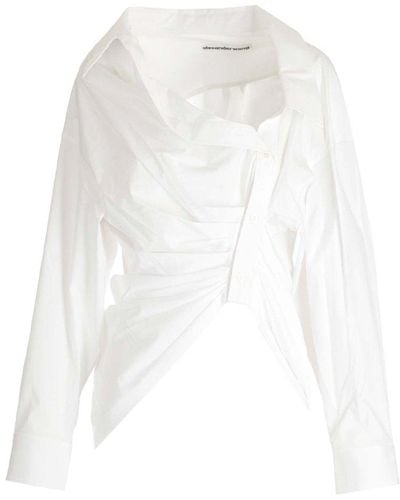 Alexander Wang Shirt With Asymmetrical Buttoning - White