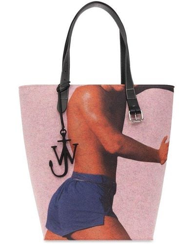 JW Anderson ‘Belt’ Shopper Bag - Red