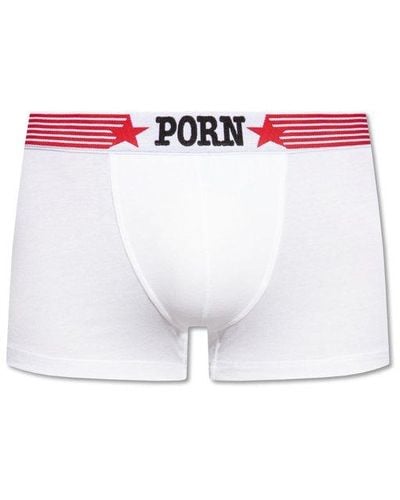 DSquared² Boxers With Logo, - White