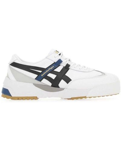 Onitsuka Tiger Round Toe Lace-up Sneakers - White