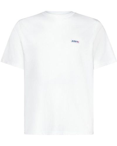 Autry Logo Patch Crewneck T-shirt - White