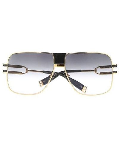 BALMAIN EYEWEAR Pilot Frame Sunglasses - Metallic