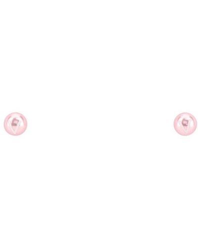 VTMNTS Logo Detailed Earrings - Pink