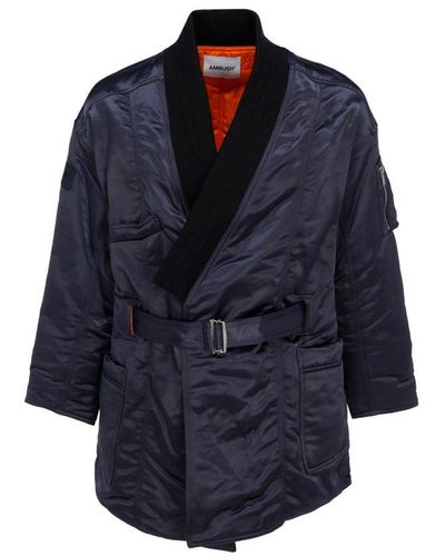 Ambush Kimono Ma-1 Hybrid Coat Clothing - Blue