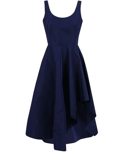 Alexander McQueen Polyester Dress - Blue