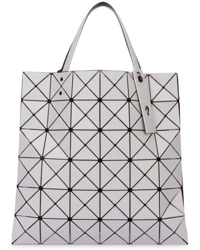 Bao Bao Issey Miyake Lucent Matte Geometric Top Handle Bag - Grey