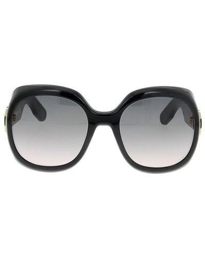 Dior Round Frame Sunglasses - Black