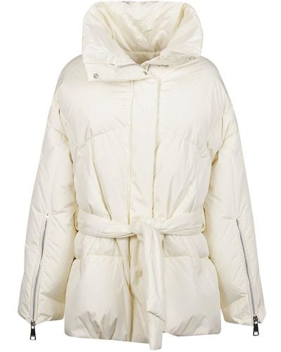 Khrisjoy Iconic Belted Down Jacket - Natural