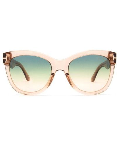Tom Ford Wallace Cat-eye Sunglasses - Green