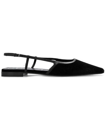 Gucci GG Monogram Slingback Ballet Flats - Black