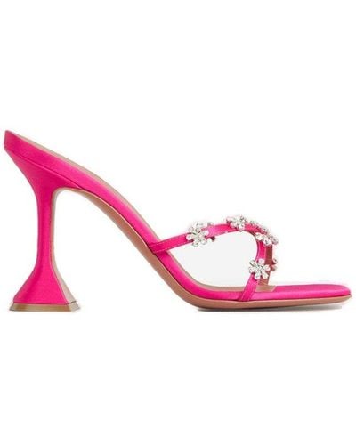 AMINA MUADDI Lilly Slipper Sandals - Pink