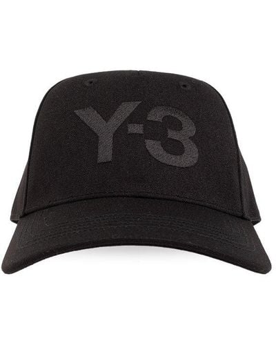 Y-3 Logo Detailed Baseball Cap - Black