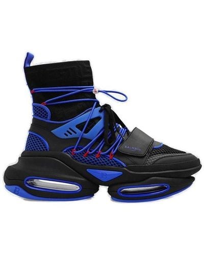 Balmain B-bold Sock Sneakers - Blue