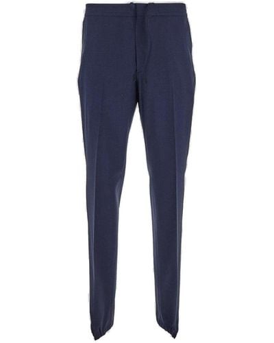 ZEGNA Z Zegna Tapered-leg Tailored Pants - Blue