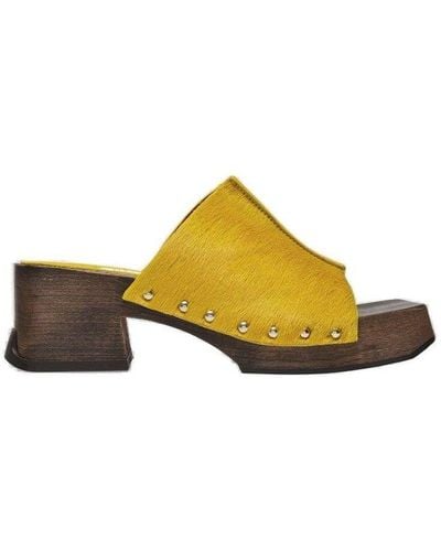 Miista Hannah Slip-on Sandals - Yellow