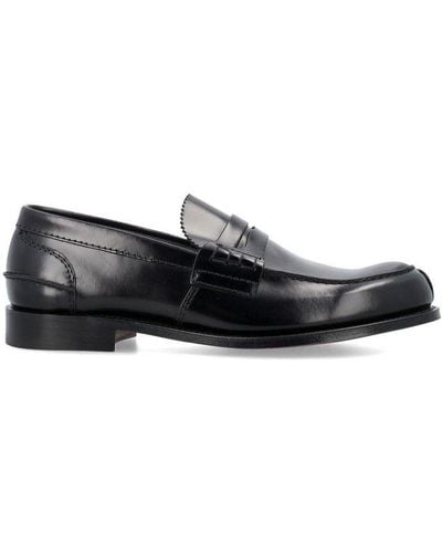 Church's Pembrey Round-toe Loafers - Black