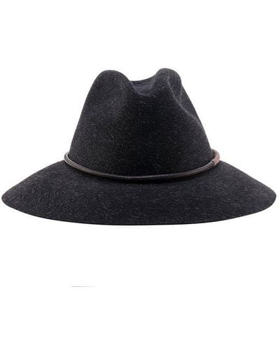 Brunello Cucinelli Monile Hat - Black