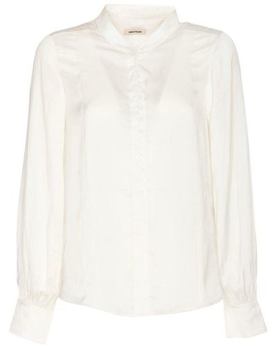 Zadig & Voltaire Twina Pleated Blouse - White