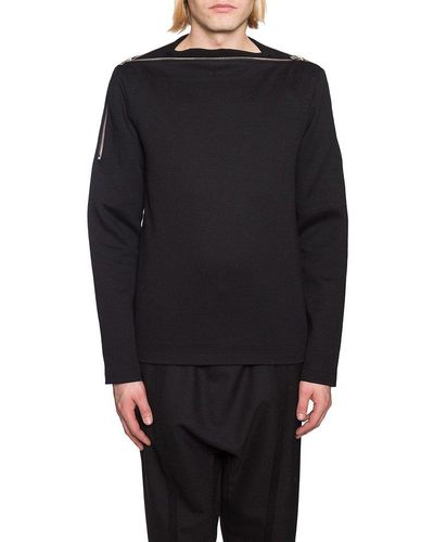 Juun.J Zip Detailed Sweatshirt - Black