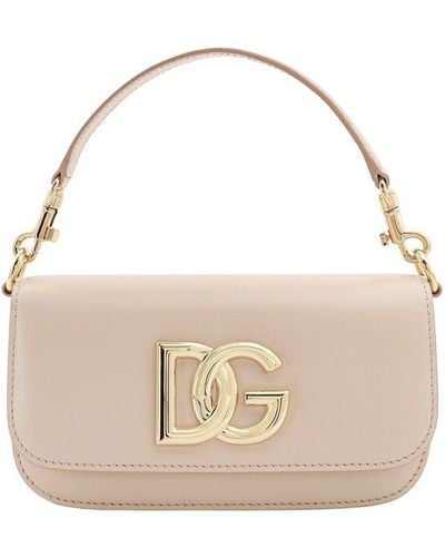 Dolce & Gabbana 3.5 Leather Handbag - Natural