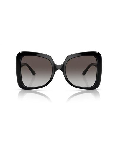 Dolce & Gabbana Butterfly Frame Sunglasses - Black