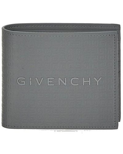 Givenchy Logo Patch Bifold Wallet - Grey
