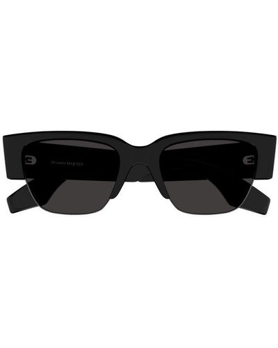 Alexander McQueen Rectangular-frame Sunglasses - Black