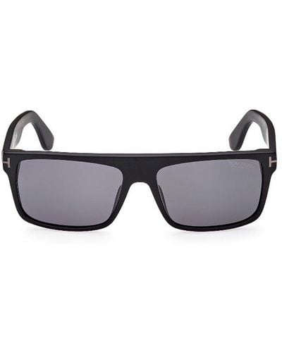 Tom Ford Philippe Rectangle Frame Sunglasses - Gray