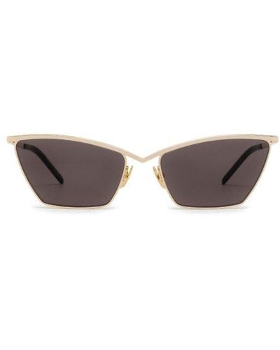 Saint Laurent Sl 637 Gold Sunglasses - Metallic