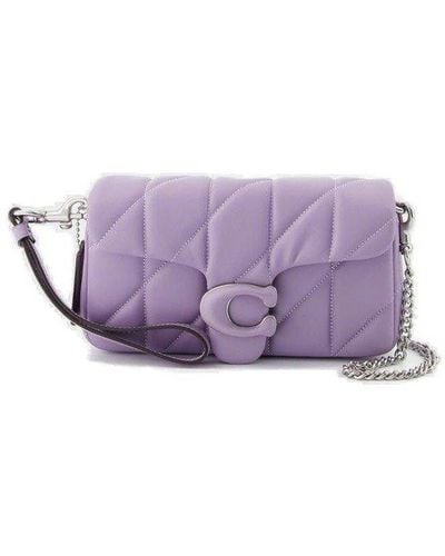 COACH Tabby Pillow Wristlet Clutch Bag - Purple