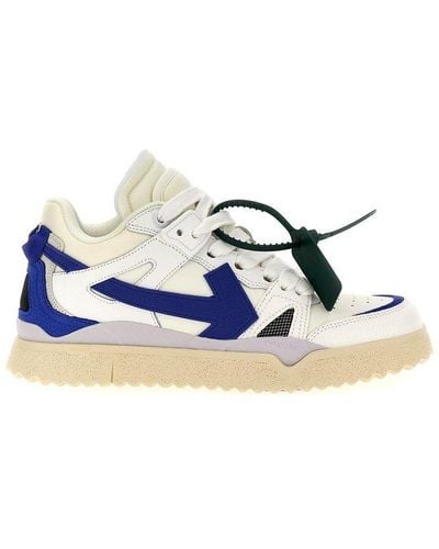 Off-White c/o Virgil Abloh Mid Top Sponge Round-toe Trainers - Blue