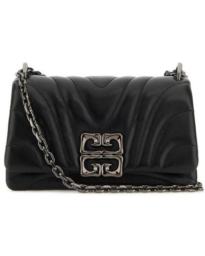 Givenchy Small 4g Plaque Quilted Shoulder Bag - Black