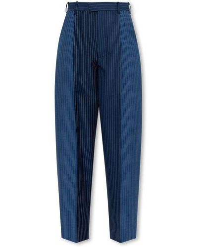 Marni Pinstriped Trousers - Blue