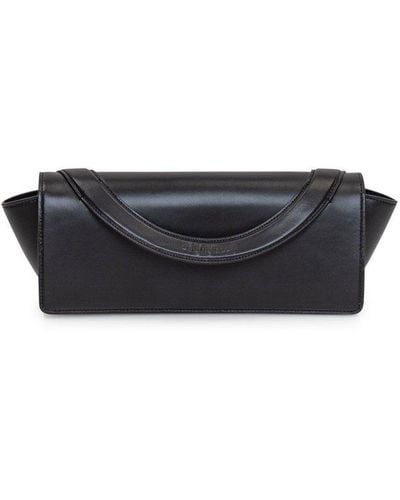 DSquared² Logo Embossed Clutch Bag - Gray