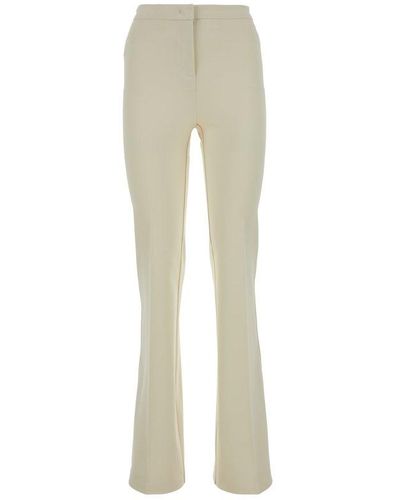 Pinko High-waist Tailored Trousers - Natural