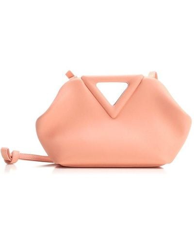 Bottega Veneta Small Point Top Handle Bag - Pink