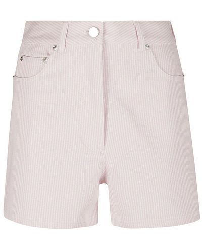 REMAIN Birger Christensen Striped Shorts - Pink