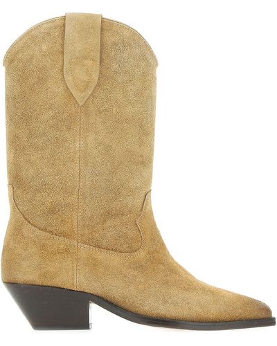 Isabel Marant Duerto Suede Boots - Natural