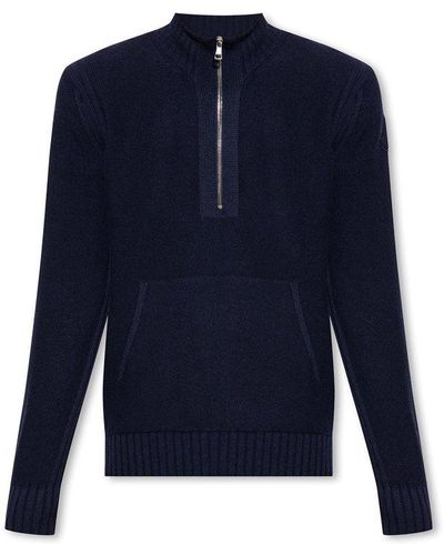 Moncler Wool Sweater - Blue