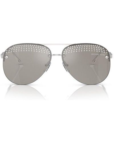 Michael Kors East Side Aviator Sunglasses in Pink Lyst UK