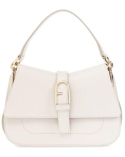 Furla Flow Mini Top Handle Bag - White