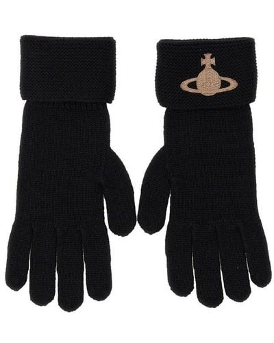 Vivienne Westwood "orb" Gloves Unisex - Black