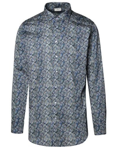 Etro Pattern-printed Long-sleeved Shirt - Blue