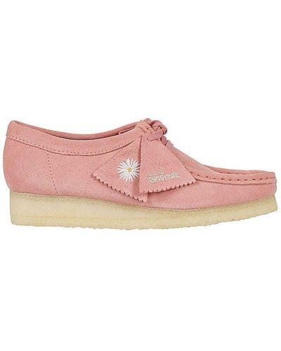 Clarks Wallabee Lace-up Sneakers - Pink