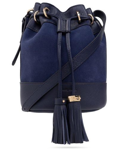 See By Chloé 'vicki' Bucket Shoulder Bag - Blue