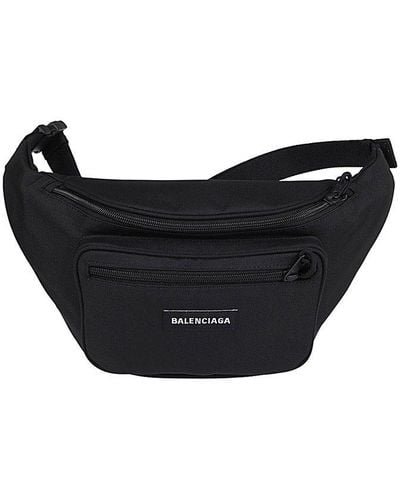 Balenciaga Explorer Recycled Casual Nylon Belt Bag - Black