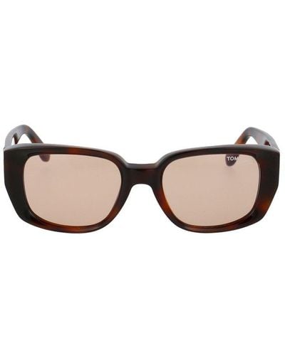 Tom Ford Raphael Square Framed Sunglasses - Brown